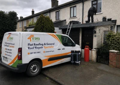 Emergency roof repairs by O'Shea roofing somewhere in Dublin North